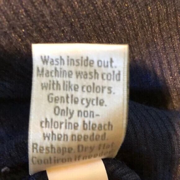 NWT Lauren Conrad Skater Dress Blue Knit Floral Print Full Skirt Medium - Picture 6 of 6